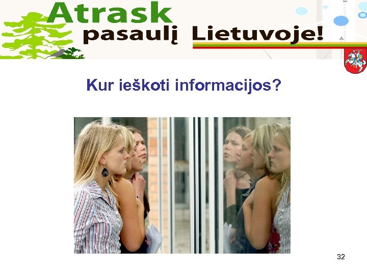 Kur ieškoti informacijos? 32 