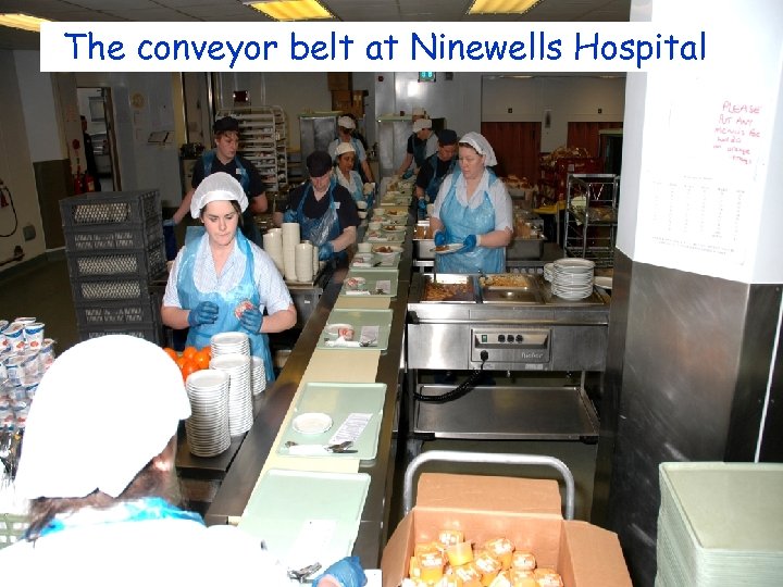 The conveyor belt at Ninewells Hospital 