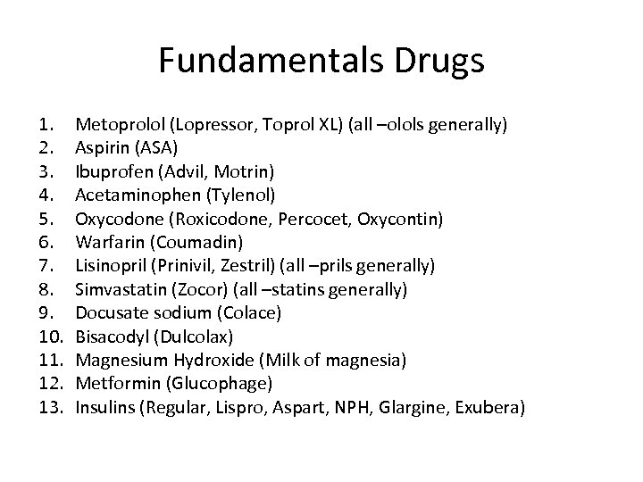 Fundamentals Drugs 1. 2. 3. 4. 5. 6. 7. 8. 9. 10. 11. 12.