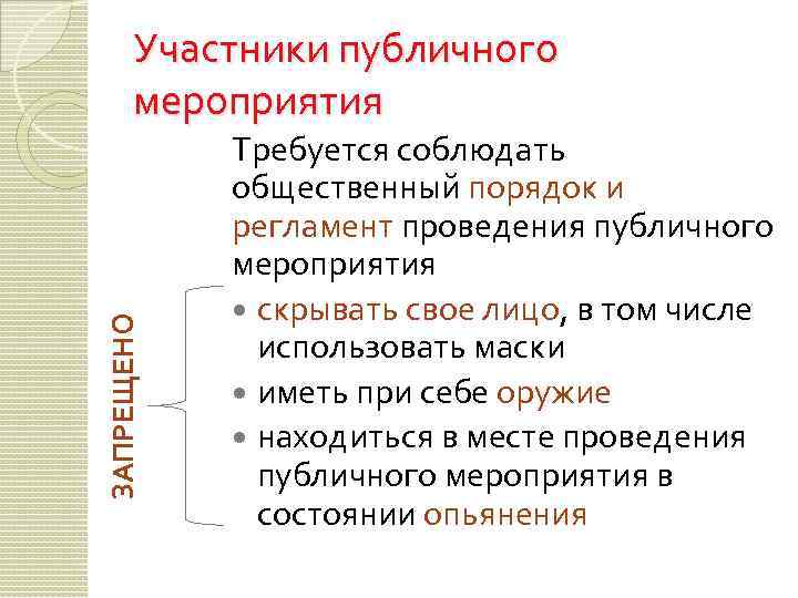 Публичные участники. Обязанности участников публичного мероприятия. Регламент проведения публичного мероприятия. Права граждан на публичные мероприятия. Участники публичного мероприятия.