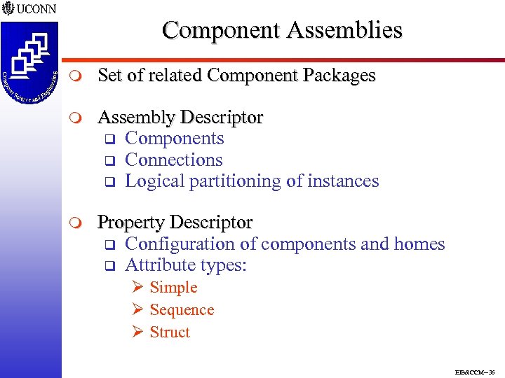 Component Assemblies m Set of related Component Packages m Assembly Descriptor q Components q