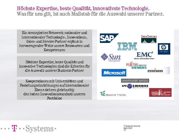 Höchste Expertise, beste Qualität, innovativste Technologie. Was für uns gilt, ist auch Maßstab für