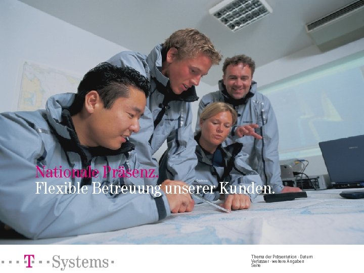 Nationale Präsenz. Flexible Betreuung unserer Kunden. Thema der Präsentation · Datum Verfasser · weitere