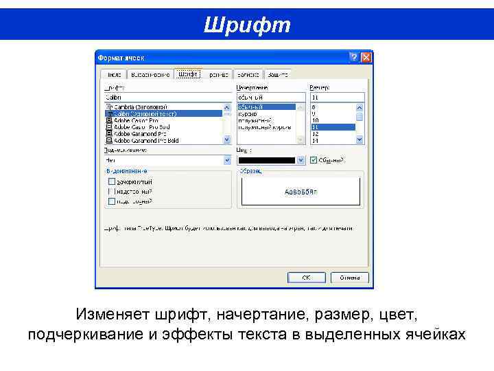 Редактирование и форматирование в табличном процессоре 11 класс конспект урока