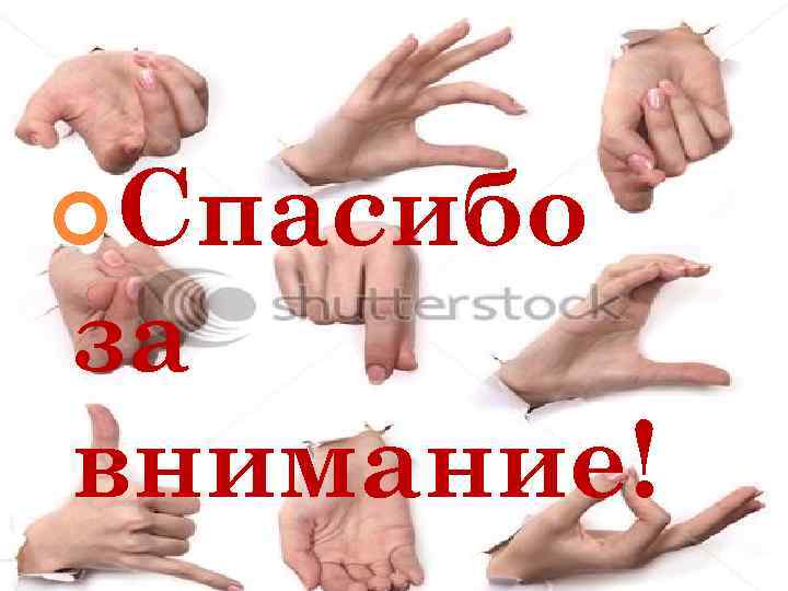  Спасибо за внимание! 