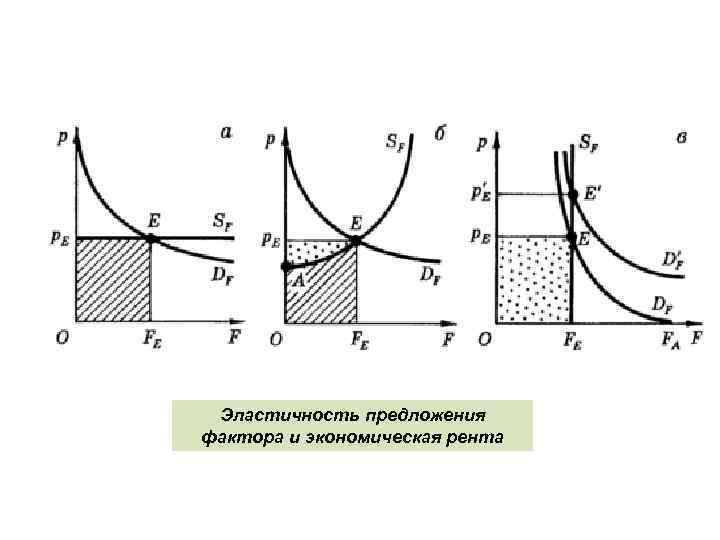Эластичность предложения фактора и экономическая рента 