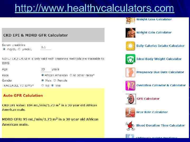 http: //www. healthycalculators. com 