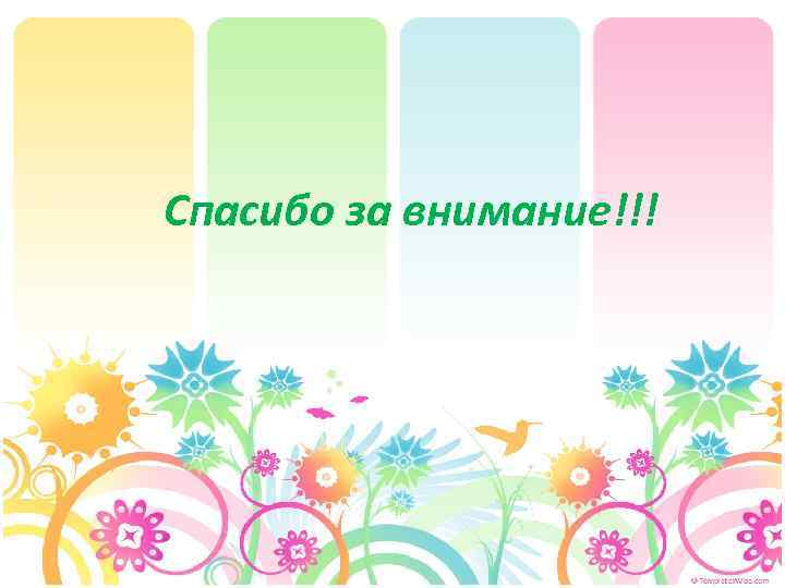 Спасибо за внимание!!! 