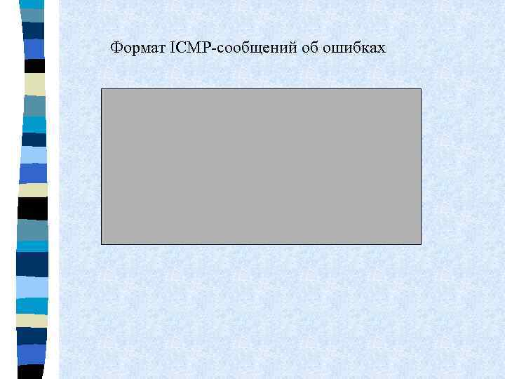 Формат ICMP-сообщений об ошибках 