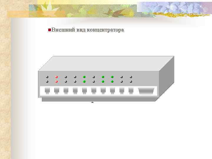 n. Внешний вид концентратора 