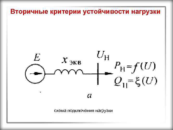 Нагрузка на схеме