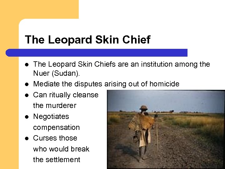 The Leopard Skin Chief l l l The Leopard Skin Chiefs are an institution