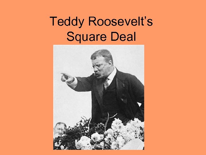 Teddy Roosevelt’s Square Deal 