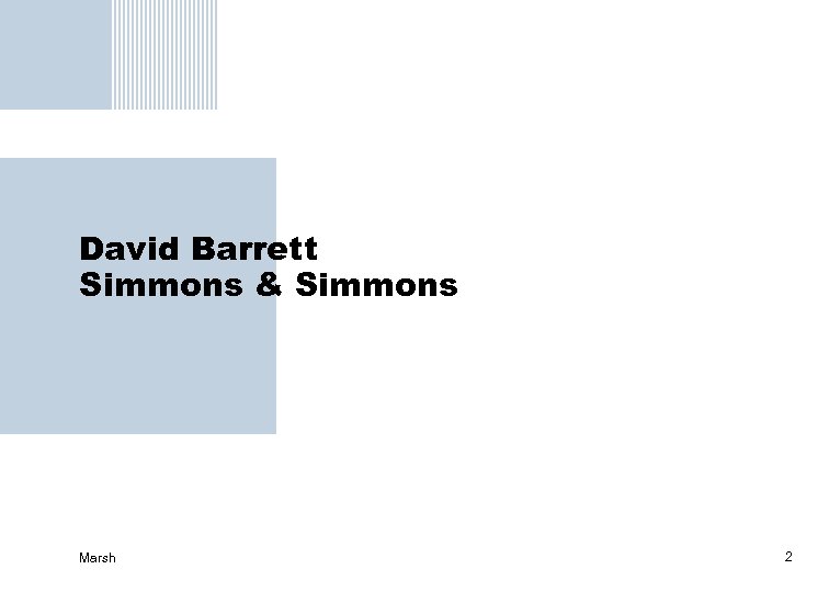 David Barrett Simmons & Simmons Marsh 2 