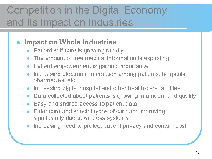 Competition in the Digital Economy and Its Impact on Industries l Impact on Whole