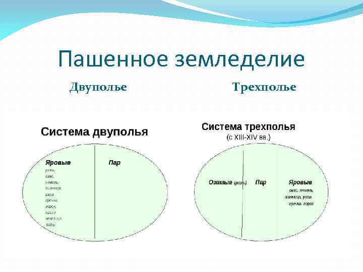 Сравните подсечно огневую систему земледелия с трехпольем