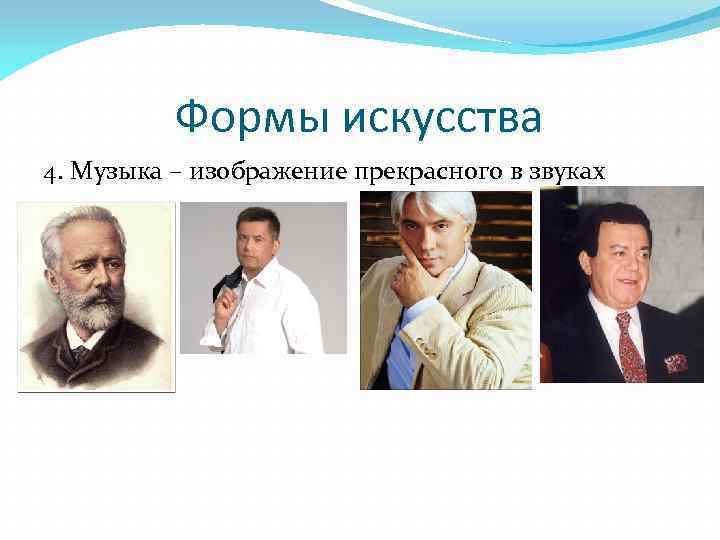 Формы искусства 4. Музыка – изображение прекрасного в звуках 