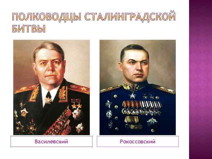 Василевский Рокоссовский 