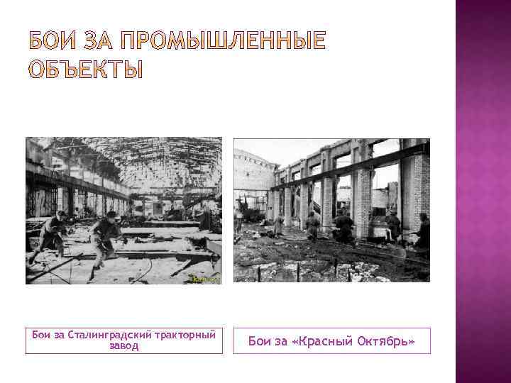 Бои за Сталинградский тракторный завод Бои за «Красный Октябрь» 