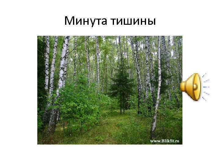 Минута тишины 