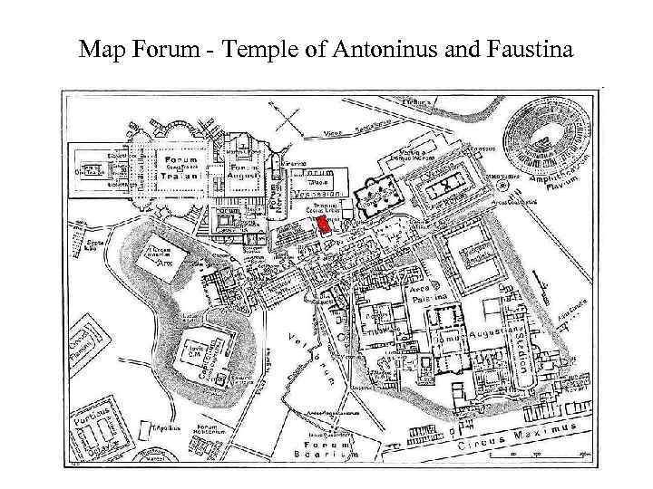 Map Forum - Temple of Antoninus and Faustina 