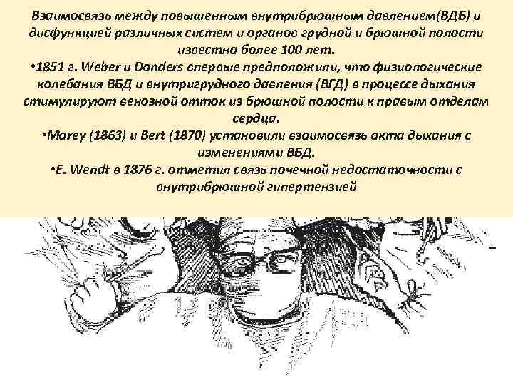 Взаимосвязь между повышенным внутрибрюшным давлением(ВДБ) и дисфункцией различных систем и органов грудной и брюшной