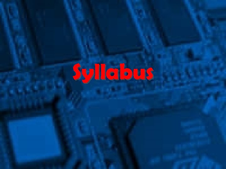 Syllabus 