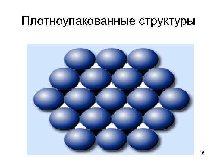 Плотноупакованные структуры 9 