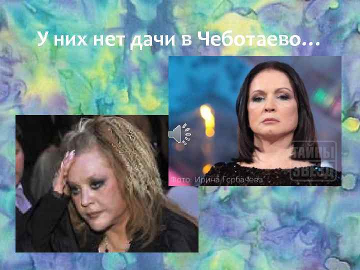 У них нет дачи в Чеботаево… 