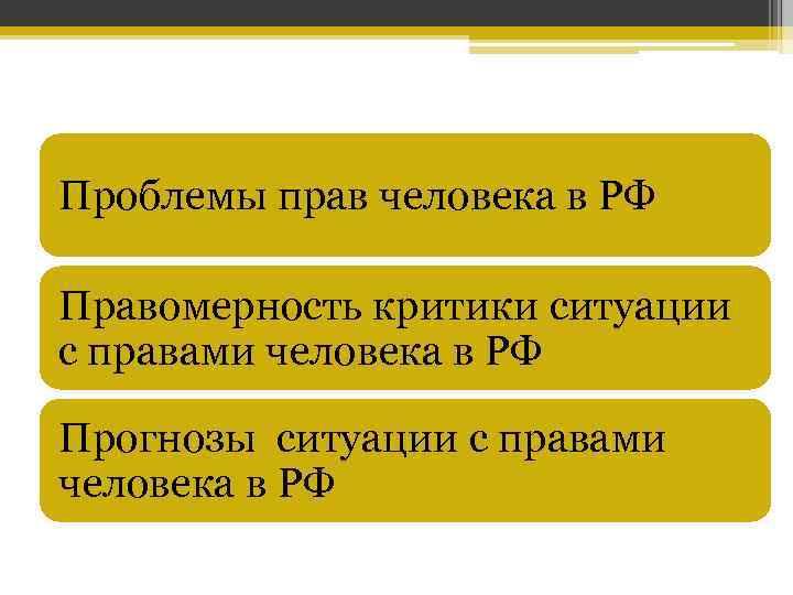 Проблемы прав человека в РФ Правомерность критики ситуации с правами человека в РФ Прогнозы