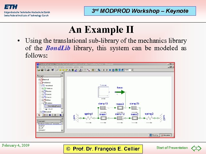 3 rd MODPROD Workshop – Keynote An Example II • Using the translational sub-library