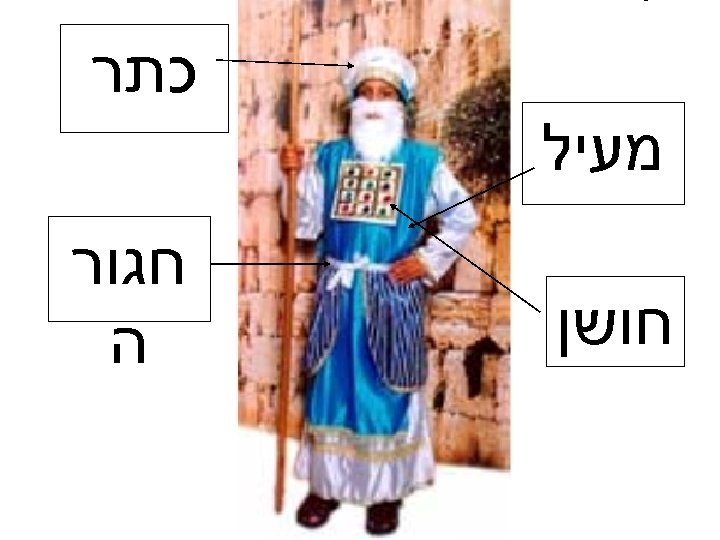  כתר מעיל חושן חגור ה 