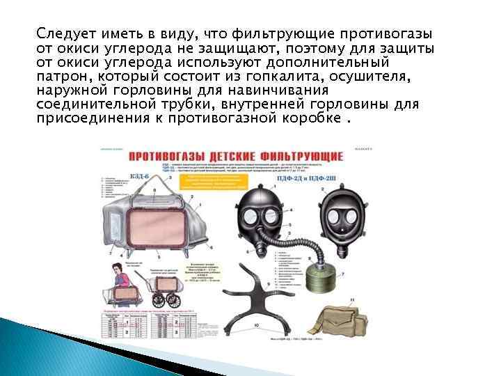 Противогазы фильтрующие и изолирующие схема