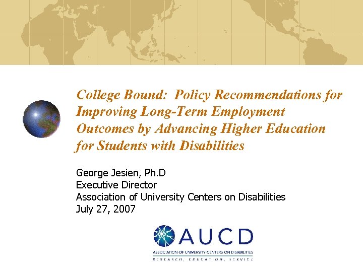 College Bound: Policy Recommendations for Improving Long-Term Employment Outcomes by Advancing Higher Education for