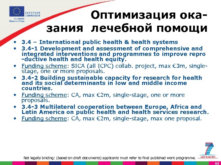 Оптимизация ока зания лечебной помощи • 3. 4 – International public health & health