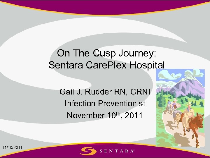 On The Cusp Journey: Sentara Care. Plex Hospital Gail J. Rudder RN, CRNI Infection