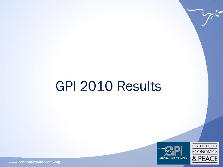 GPI 2010 Results www. economicsandpeace. org 