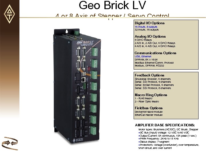 Geo Brick LV 4 or 8 Axis of Stepper / Servo Control Digital I/O