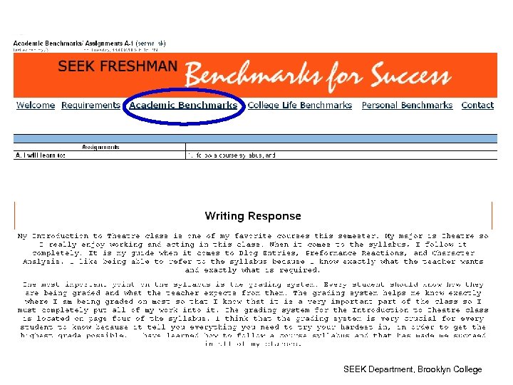 SEEK Department, Brooklyn College 