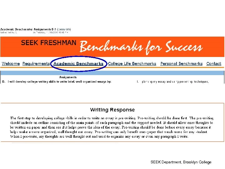 SEEK Department, Brooklyn College 