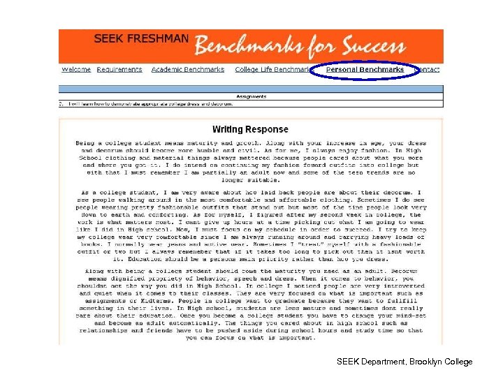 SEEK Department, Brooklyn College 