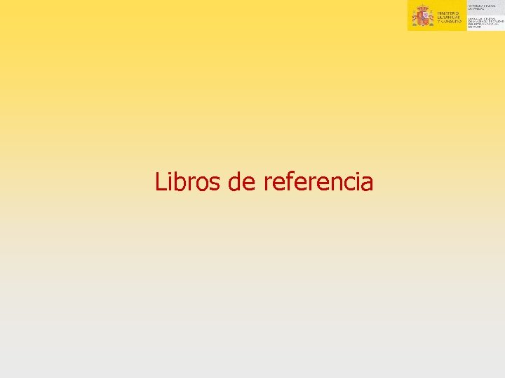 Libros de referencia 