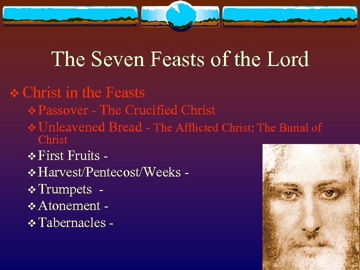 The Seven Feasts of the Lord v Christ in the Feasts v Passover -