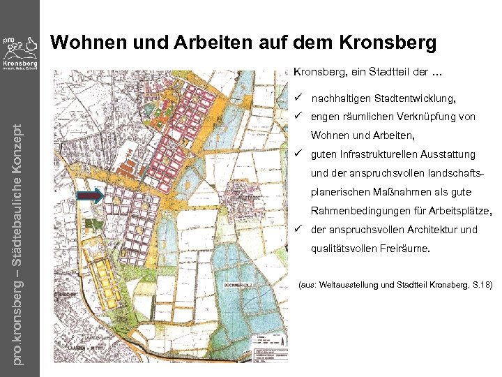 Wohnen und Arbeiten auf dem Kronsberg, ein Stadtteil der … ü nachhaltigen Stadtentwicklung, pro.