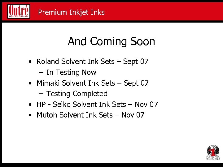Premium Inkjet Proofing Media Premium Inkjet Inks And Coming Soon • Roland Solvent Ink