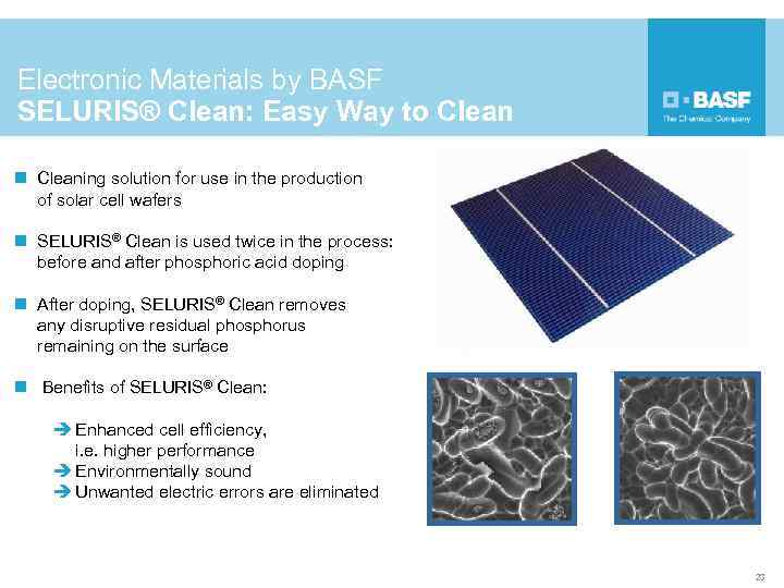 Electronic Materials by BASF SELURIS® Clean: Easy Way to Clean n Cleaning solution for