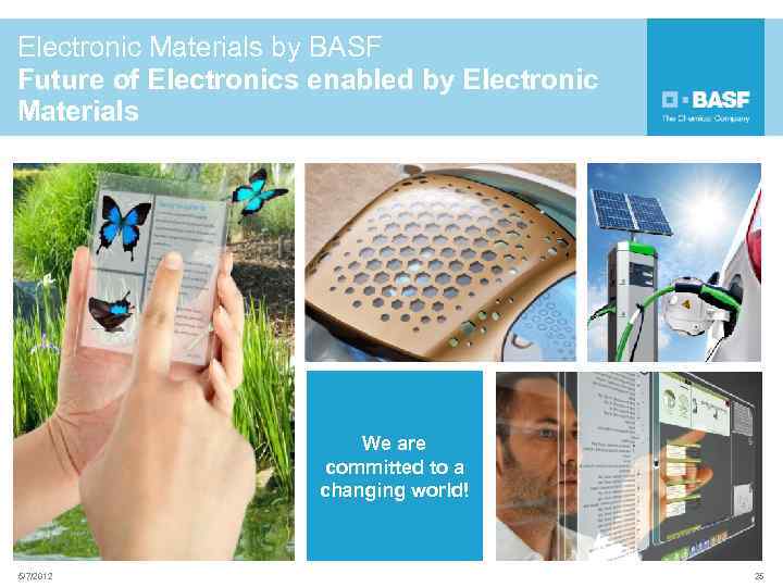 Electronic Materials by BASF Future of Electronics enabled by Electronic Materials We are committed