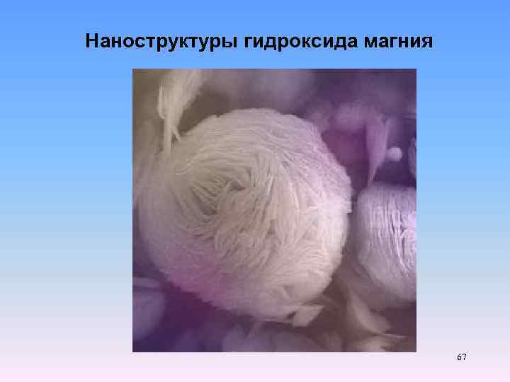 Наноструктуры гидроксида магния 67 