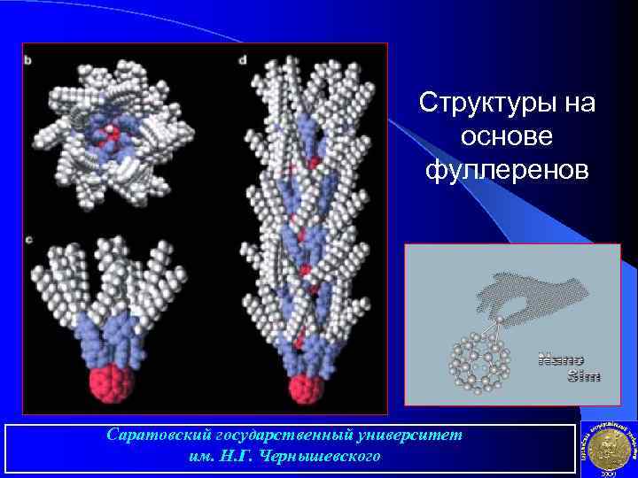 Структуры на основе фуллеренов Саратовский государственный университет им. Н. Г. Чернышевского 