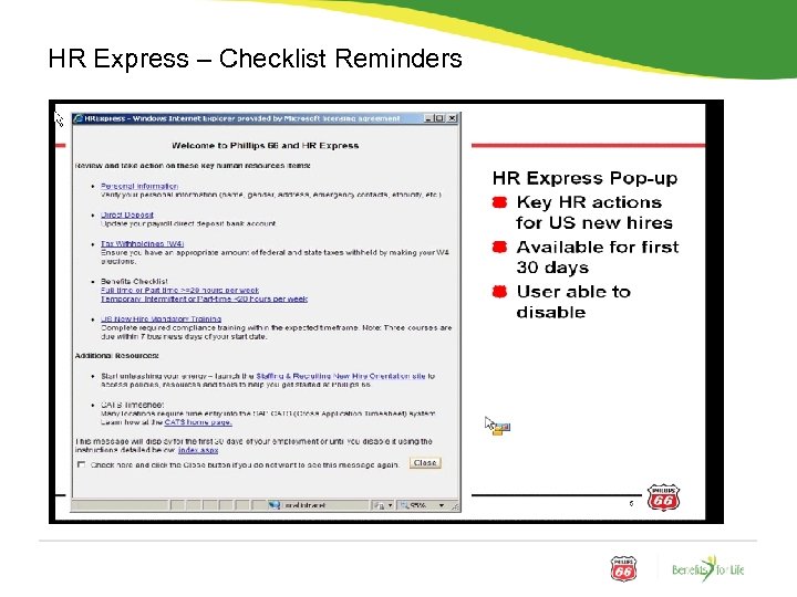 HR Express – Checklist Reminders 